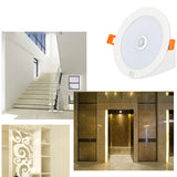 PIR Motion Sensor LED Downlight Voice Control LED Recessed Ceiling Light 3W 5W 9W 18W 220V Radar Induction Round Spotlight Decor