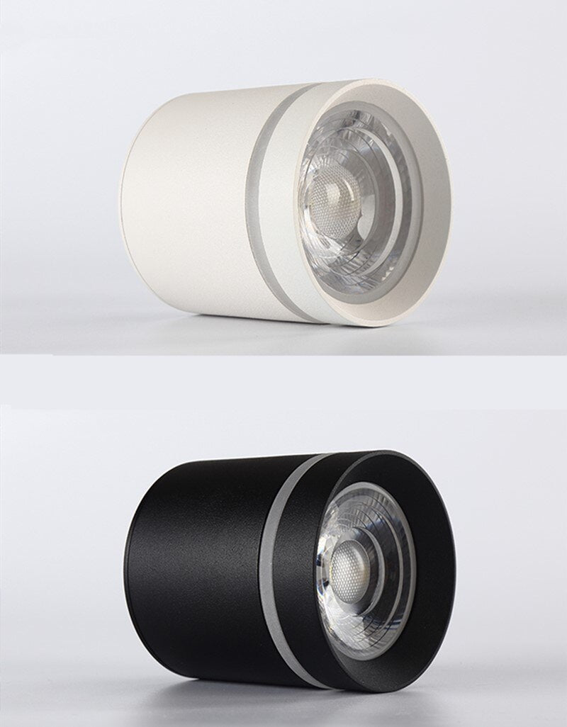 Dimmable Cylinder LED Downlights 7W 10W 12W 15W COB LED Ceiling Spot Lights AC85~265V LED Background Lamps Indoor Lighting