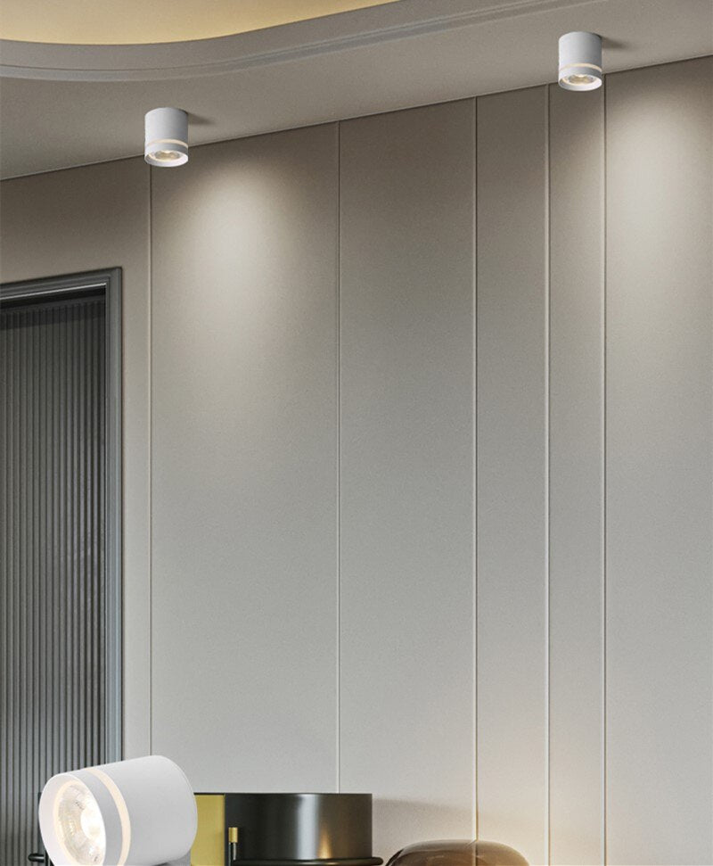 Dimmable Cylinder LED Downlights 7W 10W 12W 15W COB LED Ceiling Spot Lights AC85~265V LED Background Lamps Indoor Lighting