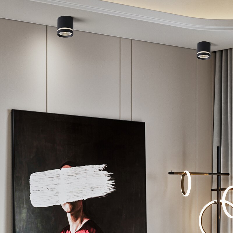 Dimmable Cylinder LED Downlights 7W 10W 12W 15W COB LED Ceiling Spot Lights AC85~265V LED Background Lamps Indoor Lighting