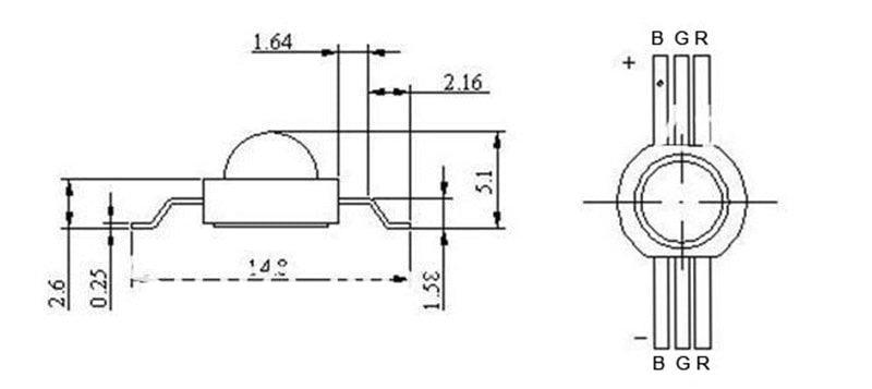 Real Full Watt 1W 3W High Power LED Lamp Bulb Diodes SMD 2.0-3.6V RGB LED Chip For Spotlight Downlight 10-1000Pcs/Lot DIY Beads