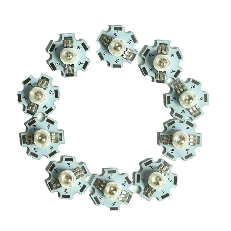 Real Full Watt 1W 3W High Power LED Lamp Bulb Diodes SMD 2.0-3.6V RGB LED Chip For Spotlight Downlight 10-1000Pcs/Lot DIY Beads