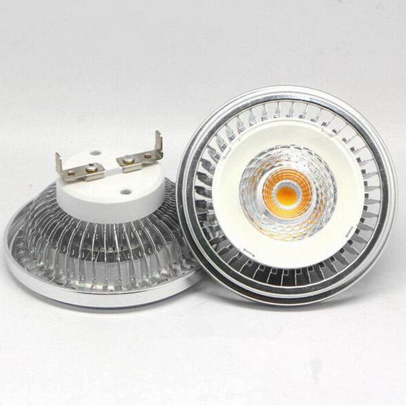 Indoor Home Lighting 10W 15W COB LED Bulb Lamp Spotlight Dimmable Recessed Downlight AR111 QR111 G53 12V AC85-265V