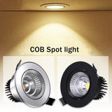 LED Downlight Dimmable 5W 12W 15W Recessed in LED Ceiling Downlight Light AC85-265V LED Downlight Ceiling Recessed Spot Light