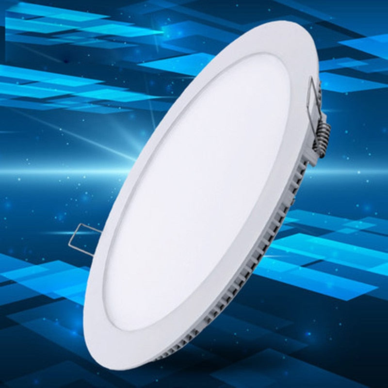 Ultra Thin Led Panel Downlight 3w 6w 9w 12w 15w 18w LED Round Ceiling Light Built-in AC85-265V LED Panel Light SMD2835