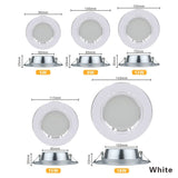 Spot Led Downlights 3W 5W 9W 12W 15W 18W Downlight AC 220V Gold Silver White Ultra Thin Aluminum Round Recessed Led Panel Lights