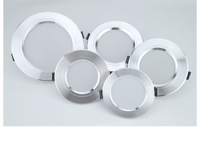 Spot Led Downlights 3W 5W 9W 12W 15W 18W Downlight AC 220V Gold Silver White Ultra Thin Aluminum Round Recessed Led Panel Lights