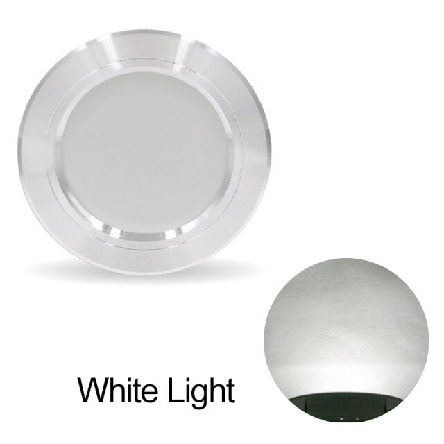Spot Led Downlights 3W 5W 9W 12W 15W 18W Downlight AC 220V Gold Silver White Ultra Thin Aluminum Round Recessed Led Panel Lights
