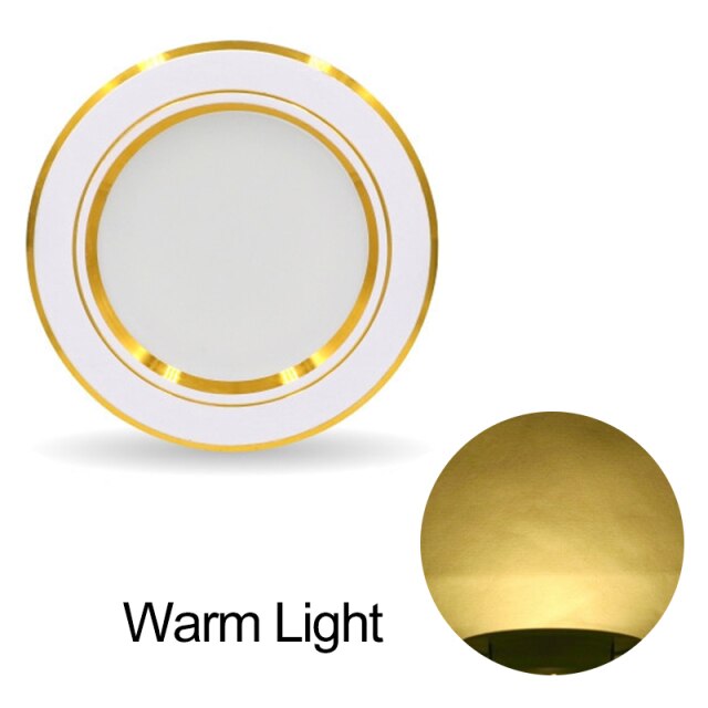 Spot Led Downlights 3W 5W 9W 12W 15W 18W Downlight AC 220V Gold Silver White Ultra Thin Aluminum Round Recessed Led Panel Lights