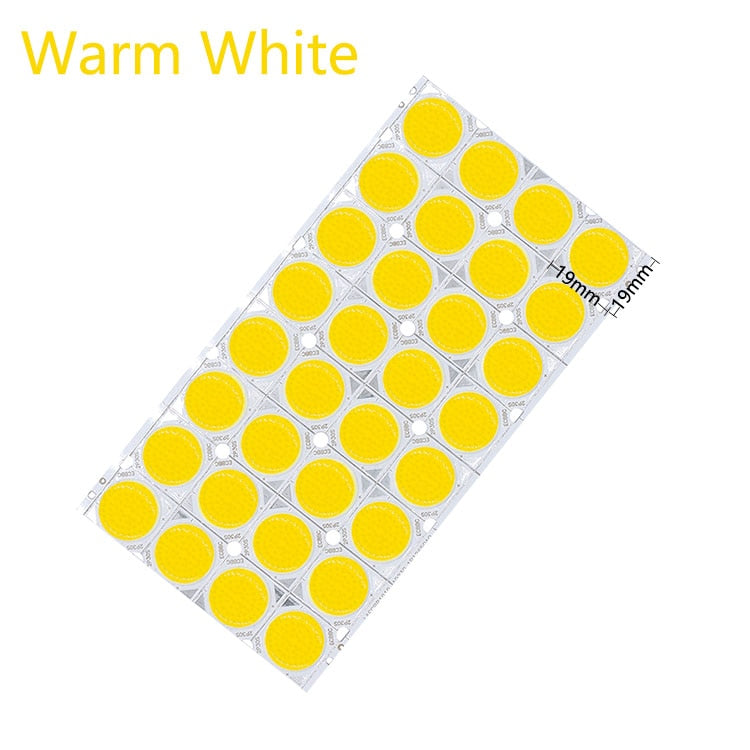 LED COB Light Bulb On Board 32pcs a lot 30W 19*19mm High Power LED Chip Light Lamp Spotlight Downlight Lamps