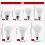 LED Bulb E27 E14 20W 18W 15W 12W 9W 6W 3W 4pcs/lot Lampada LED Light AC 220V Bombilla Spotlight Lighting Cold/Warm White Lamp