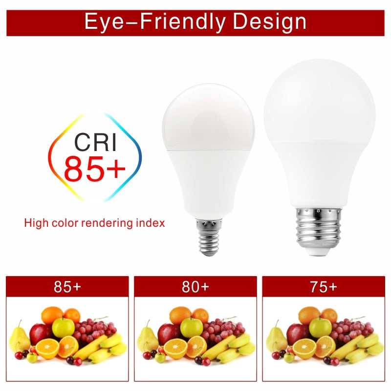 LED Bulb E27 E14 20W 18W 15W 12W 9W 6W 3W 4pcs/lot Lampada LED Light AC 220V Bombilla Spotlight Lighting Cold/Warm White Lamp