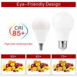 LED Bulb E27 E14 20W 18W 15W 12W 9W 6W 3W 4pcs/lot Lampada LED Light AC 220V Bombilla Spotlight Lighting Cold/Warm White Lamp