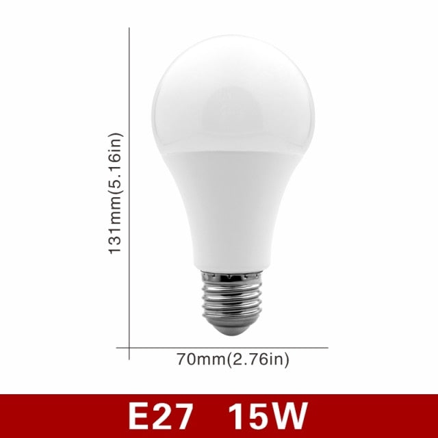 LED Bulb E27 E14 20W 18W 15W 12W 9W 6W 3W 4pcs/lot Lampada LED Light AC 220V Bombilla Spotlight Lighting Cold/Warm White Lamp
