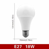 LED Bulb E27 E14 20W 18W 15W 12W 9W 6W 3W 4pcs/lot Lampada LED Light AC 220V Bombilla Spotlight Lighting Cold/Warm White Lamp