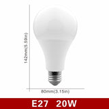 LED Bulb E27 E14 20W 18W 15W 12W 9W 6W 3W 4pcs/lot Lampada LED Light AC 220V Bombilla Spotlight Lighting Cold/Warm White Lamp