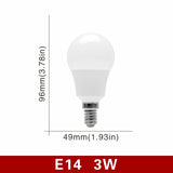 LED Bulb E27 E14 20W 18W 15W 12W 9W 6W 3W 4pcs/lot Lampada LED Light AC 220V Bombilla Spotlight Lighting Cold/Warm White Lamp