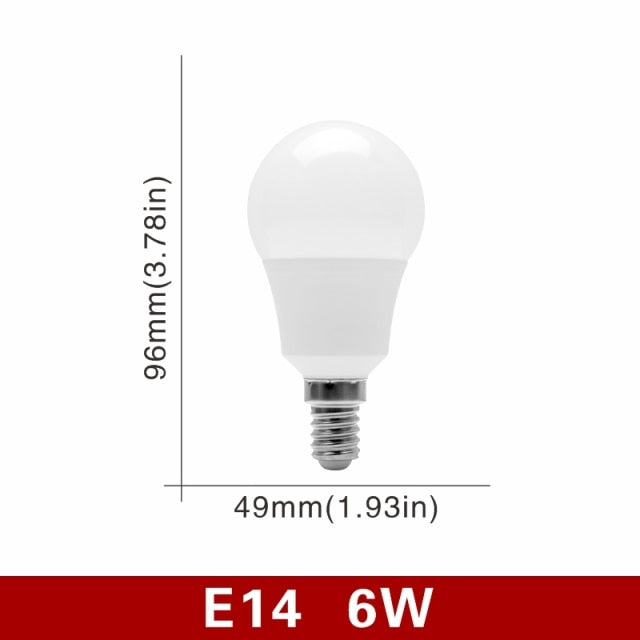 LED Bulb E27 E14 20W 18W 15W 12W 9W 6W 3W 4pcs/lot Lampada LED Light AC 220V Bombilla Spotlight Lighting Cold/Warm White Lamp