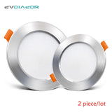 LED Downlight Ceiling silvery 12w 9w 7w 5w 3w Round Recessed Lamp 220V Led Bulb Bedroom Kitchen Indoor LED Spot Lighting