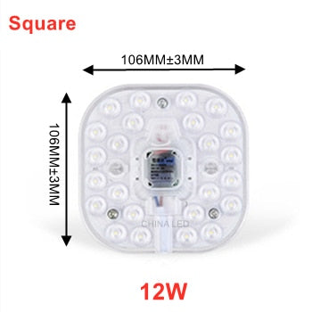 LED Ring PANEL Circle Light 12W 18W 24W 36W AC220V-240V LED square Ceiling board the circular lamp board