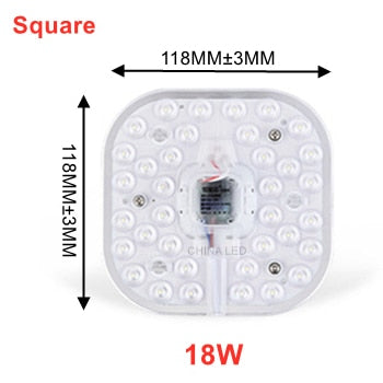 LED Ring PANEL Circle Light 12W 18W 24W 36W AC220V-240V LED square Ceiling board the circular lamp board