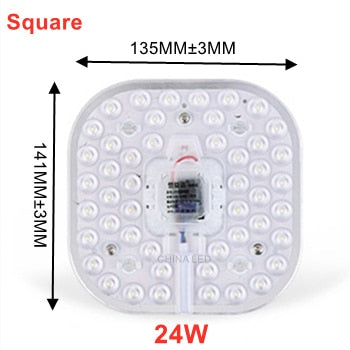 LED Ring PANEL Circle Light 12W 18W 24W 36W AC220V-240V LED square Ceiling board the circular lamp board