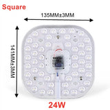 LED Ring PANEL Circle Light 12W 18W 24W 36W AC220V-240V LED square Ceiling board the circular lamp board