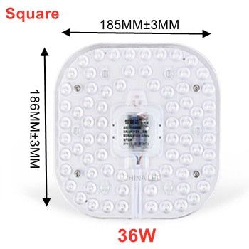 LED Ring PANEL Circle Light 12W 18W 24W 36W AC220V-240V LED square Ceiling board the circular lamp board