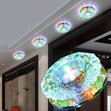 LED Downlight Ceiling Light Crystal Spotlight 3 Watts Full Set of Living Room Background Wall Lamps