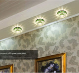 LED Downlight Ceiling Light Crystal Spotlight 3 Watts Full Set of Living Room Background Wall Lamps