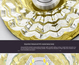 LED Downlight Ceiling Light Crystal Spotlight 3 Watts Full Set of Living Room Background Wall Lamps