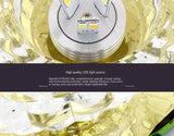 LED Downlight Ceiling Light Crystal Spotlight 3 Watts Full Set of Living Room Background Wall Lamps