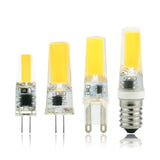 LED G4 G9 E14 3W 6W 4pcs/lot Light Bulb AC/DC 12V 220V LED Lamp COB Spotlight Chandelier Replace Halogen Lamps Cold/Warm white