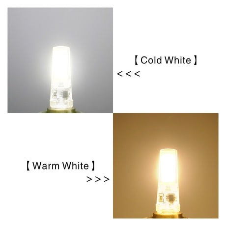 LED G4 G9 E14 3W 6W 4pcs/lot Light Bulb AC/DC 12V 220V LED Lamp COB Spotlight Chandelier Replace Halogen Lamps Cold/Warm white