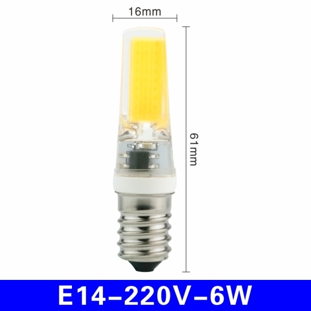 LED G4 G9 E14 3W 6W 4pcs/lot Light Bulb AC/DC 12V 220V LED Lamp COB Spotlight Chandelier Replace Halogen Lamps Cold/Warm white