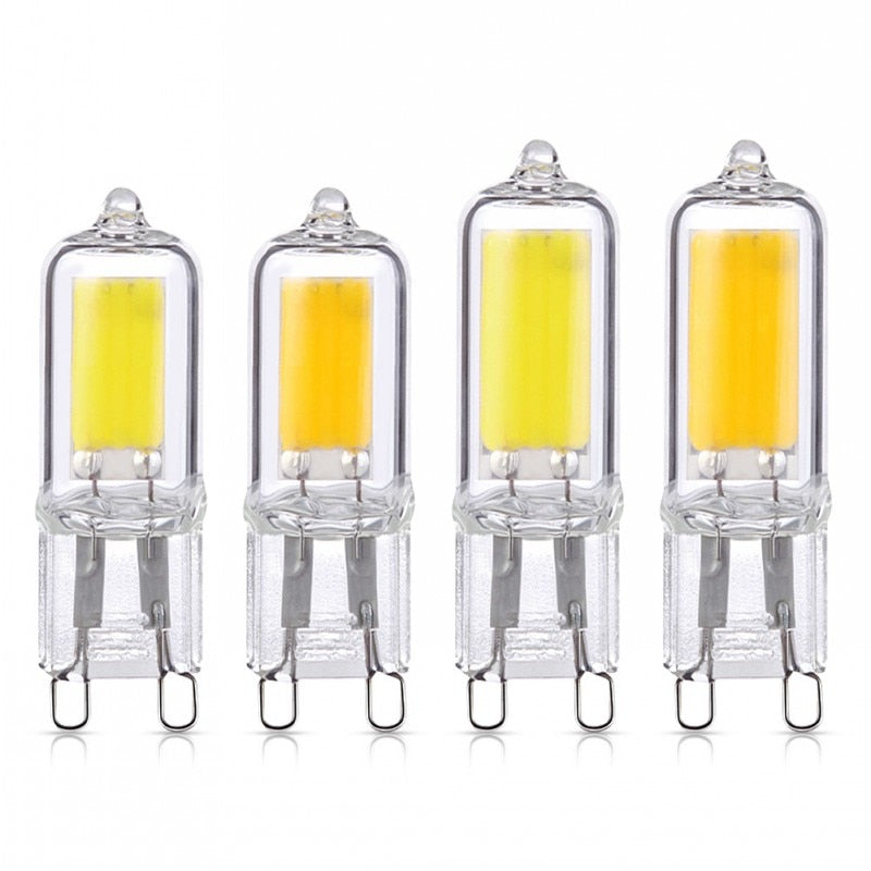 Super Bright G9 LED Light Bulb 6W 9W 12W 15W 220V Glass Lamp Constant Power Light LED Lighting G9 COB Bulbs