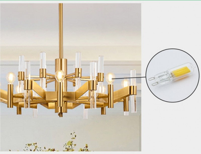 Super Bright G9 LED Light Bulb 6W 9W 12W 15W 220V Glass Lamp Constant Power Light LED Lighting G9 COB Bulbs