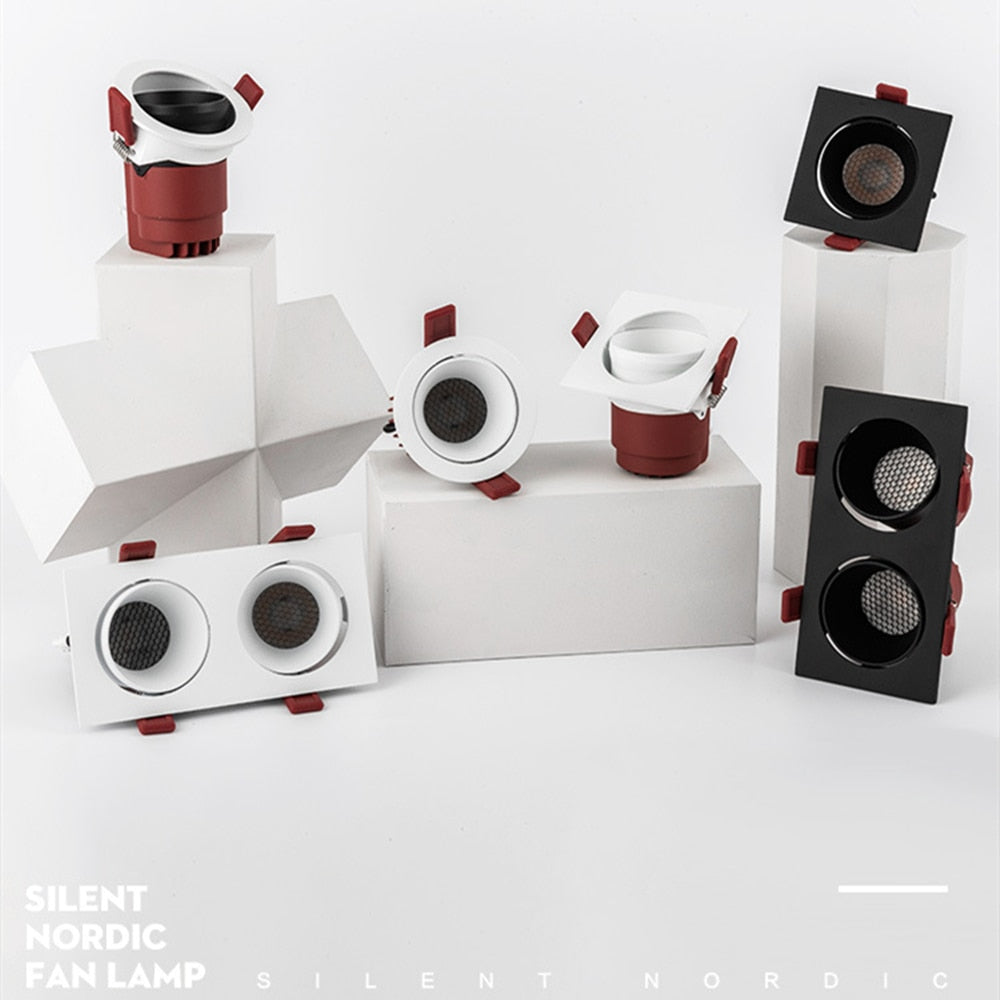 DBF Angle Adjust Square Anti-Glare LED Recessed Downlight 14W 24W 30W Honeycomb Nest Len Ceiling Spot Light Kitchen Living Room