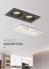 DBF Angle Adjust Square Anti-Glare LED Recessed Downlight 14W 24W 30W Honeycomb Nest Len Ceiling Spot Light Kitchen Living Room