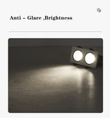 DBF Angle Adjust Square Anti-Glare LED Recessed Downlight 14W 24W 30W Honeycomb Nest Len Ceiling Spot Light Kitchen Living Room