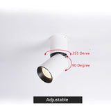 Surface Mounted Ceiling Downlight LED Spot light Adjustable 360 degrees for indoor Foyer,Living Room Kitchen 7W/12W AC220V