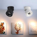 DBF Angle Adjustable Ceiling No-Cut Surface Mounted Downlight 7W 10W 12W 15W LED Ceiling Spot Light for Kitchen Bedroom Decor