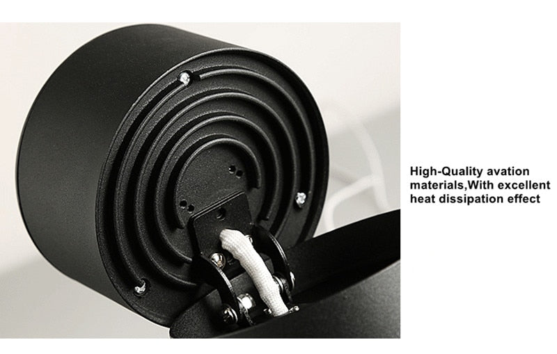 DBF Angle Adjustable Ceiling No-Cut Surface Mounted Downlight 7W 10W 12W 15W LED Ceiling Spot Light for Kitchen Bedroom Decor