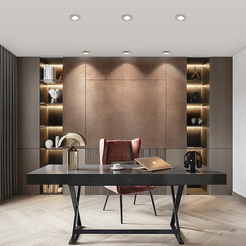 Recessed Dimmable COB LED Downlights 7W 12W 15W 18W 20W 24W LED Ceiling Lamps AC85~265V LED Spotlights Indoor Lighting