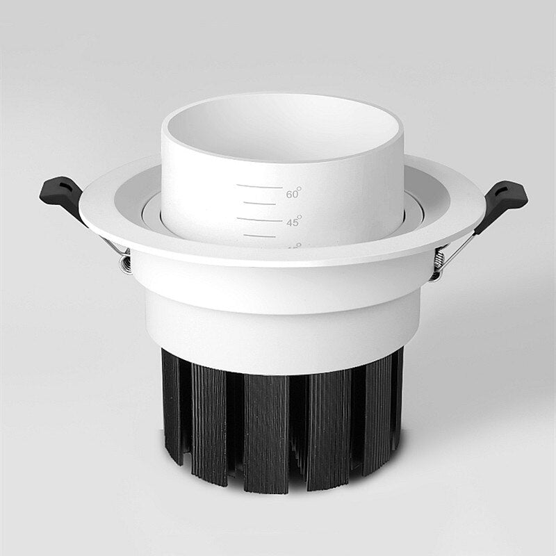 Recessed Dimmable COB LED Downlights 7W 12W 15W 18W 20W 24W LED Ceiling Lamps AC85~265V LED Spotlights Indoor Lighting