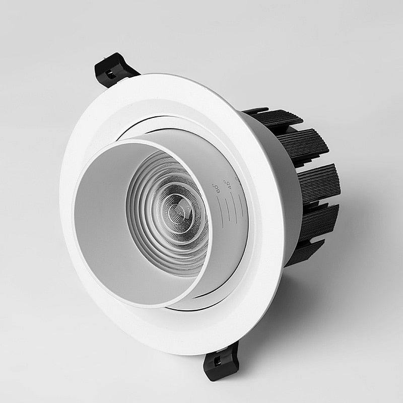 Recessed Dimmable COB LED Downlights 7W 12W 15W 18W 20W 24W LED Ceiling Lamps AC85~265V LED Spotlights Indoor Lighting