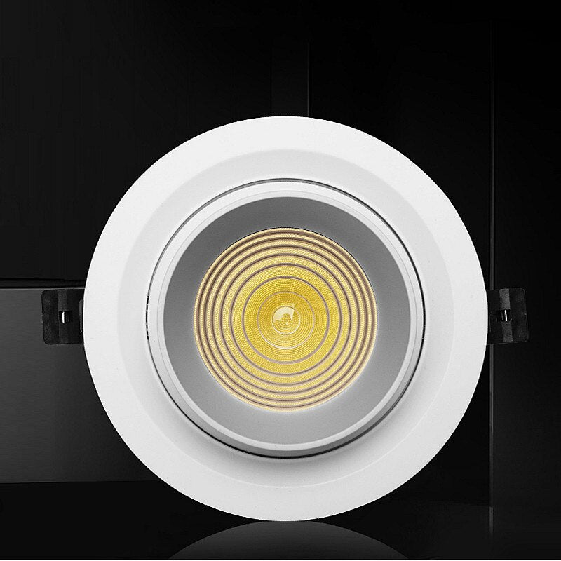Recessed Dimmable COB LED Downlights 7W 12W 15W 18W 20W 24W LED Ceiling Lamps AC85~265V LED Spotlights Indoor Lighting