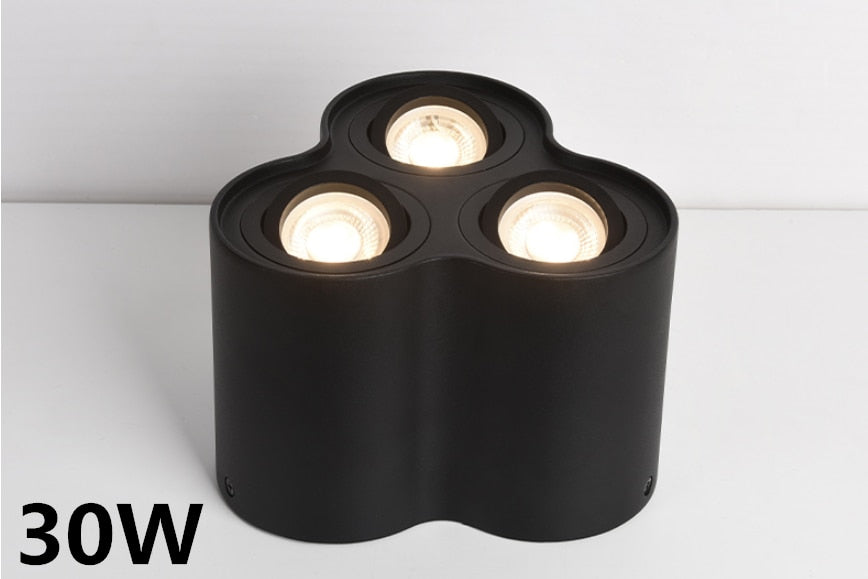 Dimmable Rotating 360° LED Downlights 10W 30W COB LED Ceiling Spot Lights GU10 Light Source LED Background Lamps Indoor Lighting