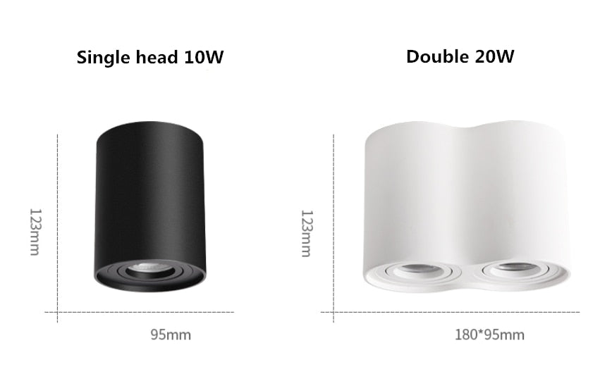 Dimmable Rotating 360° LED Downlights 10W 30W COB LED Ceiling Spot Lights GU10 Light Source LED Background Lamps Indoor Lighting