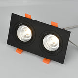 Double Square Recessed Dimmable LED Downlights 14W 18W 24W COB LED Ceiling Lamp AC85~265V LED Ceiling Spot Lights Indoor Lighting